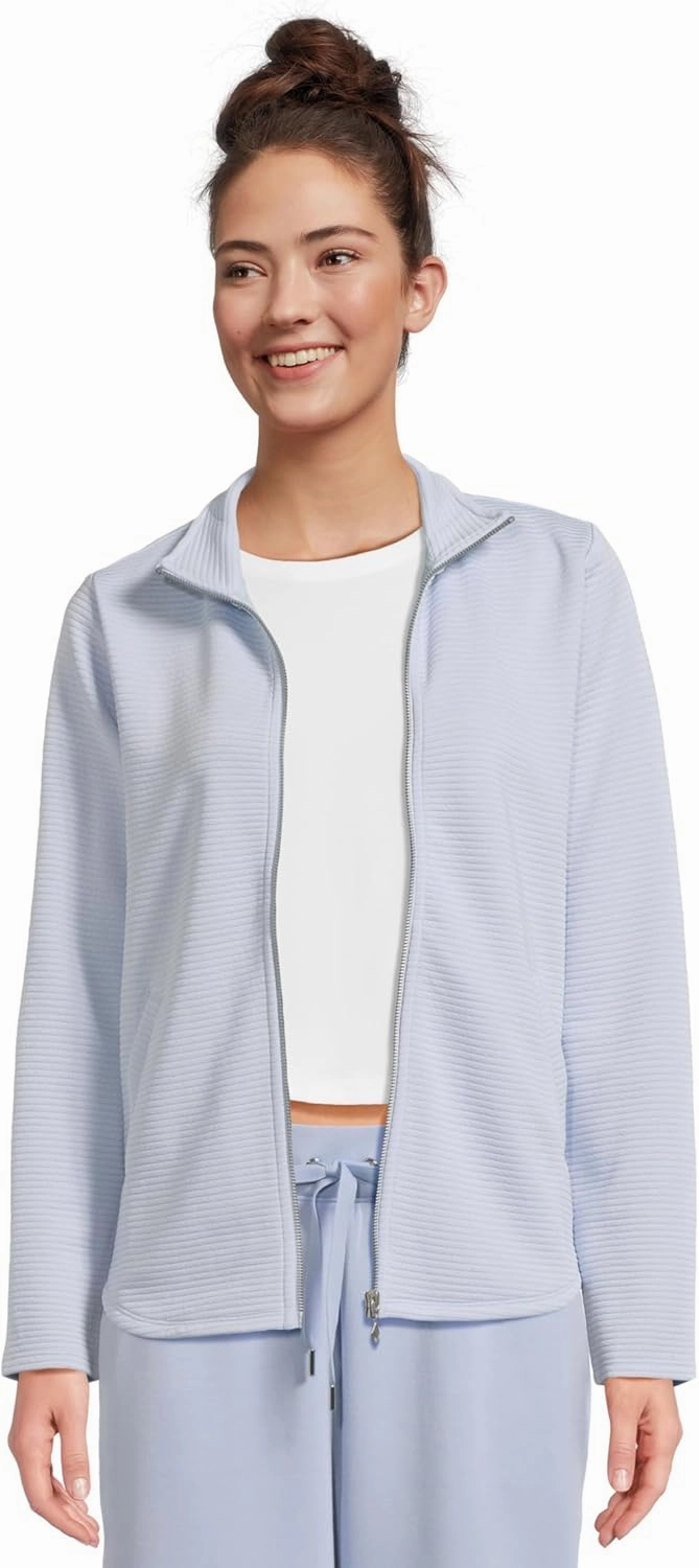 Skechers Women's Gowalk Hoodless Hoodie Shine Scoop Hem Jacket