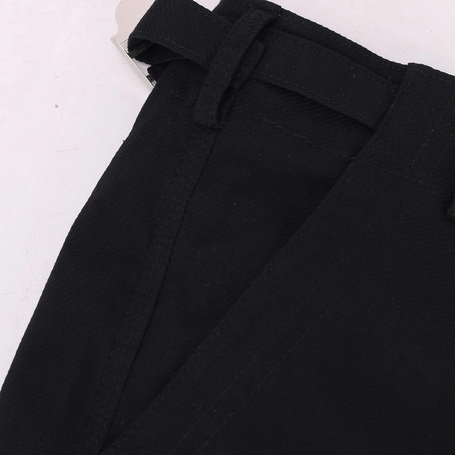 SMIDOW Casual Wide Leg Cargo Pants for Women High Waist Straight Leg Trousers with Pockets Streetwear Stretchy Pants