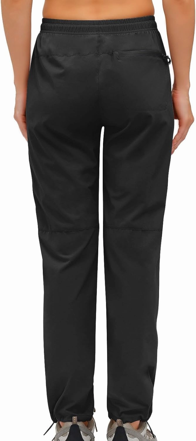 SMIDOW Womens Hiking Cargo Pants Lightweight Quick Dry High Waist Drawstring Jogger Pants Casual Workout Running Sweatpants