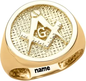 Solid 10K 14K 18K Yellow Gold Men's Bold Signet Ring – Handmade Luxury Polished Square Band – Custom Statement Jewelry for Men Size 4-16