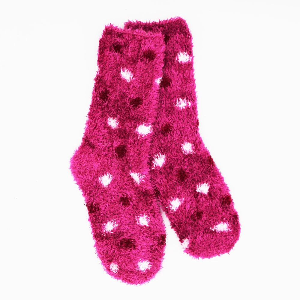 SPARKLING POLKA DREAM COZY WARM SOCKS