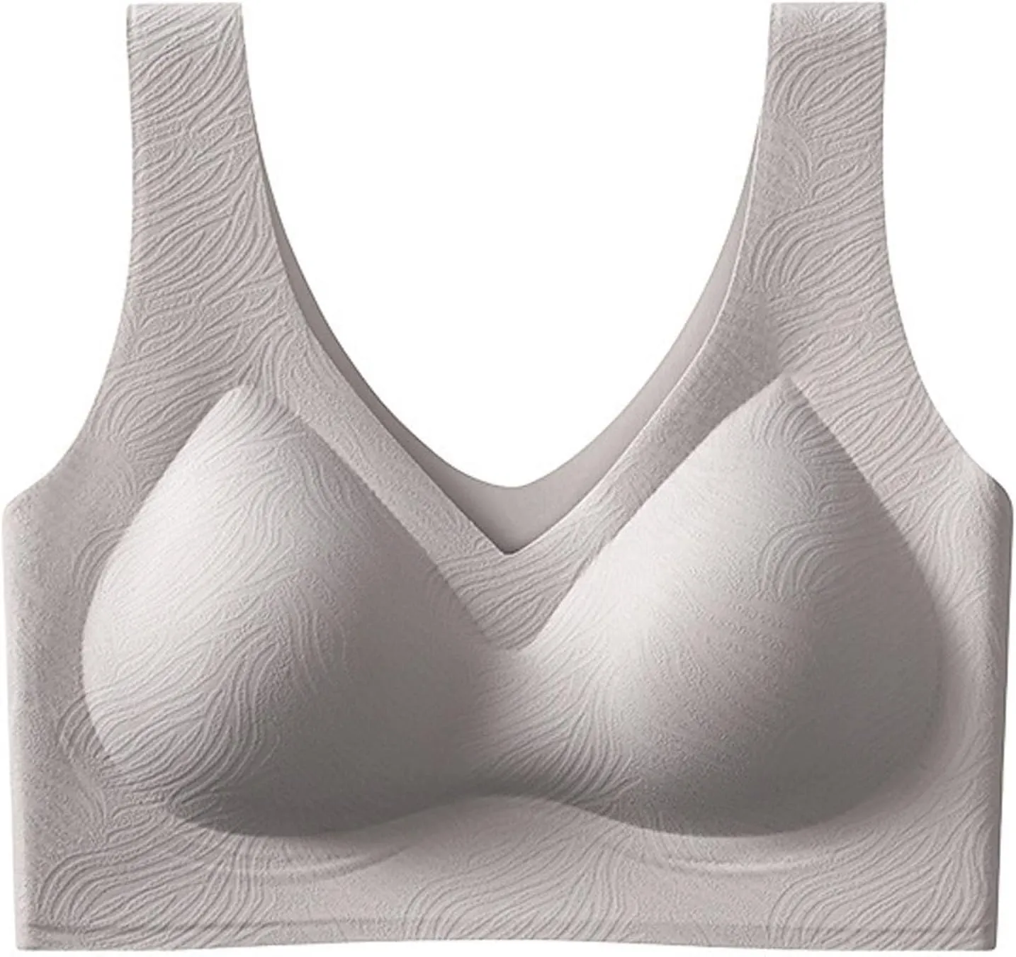 Sports Bra Bandeau Comfortable Supportive Jacquard Tshirt No Underwire Seamless Push Up Bras Strapless for