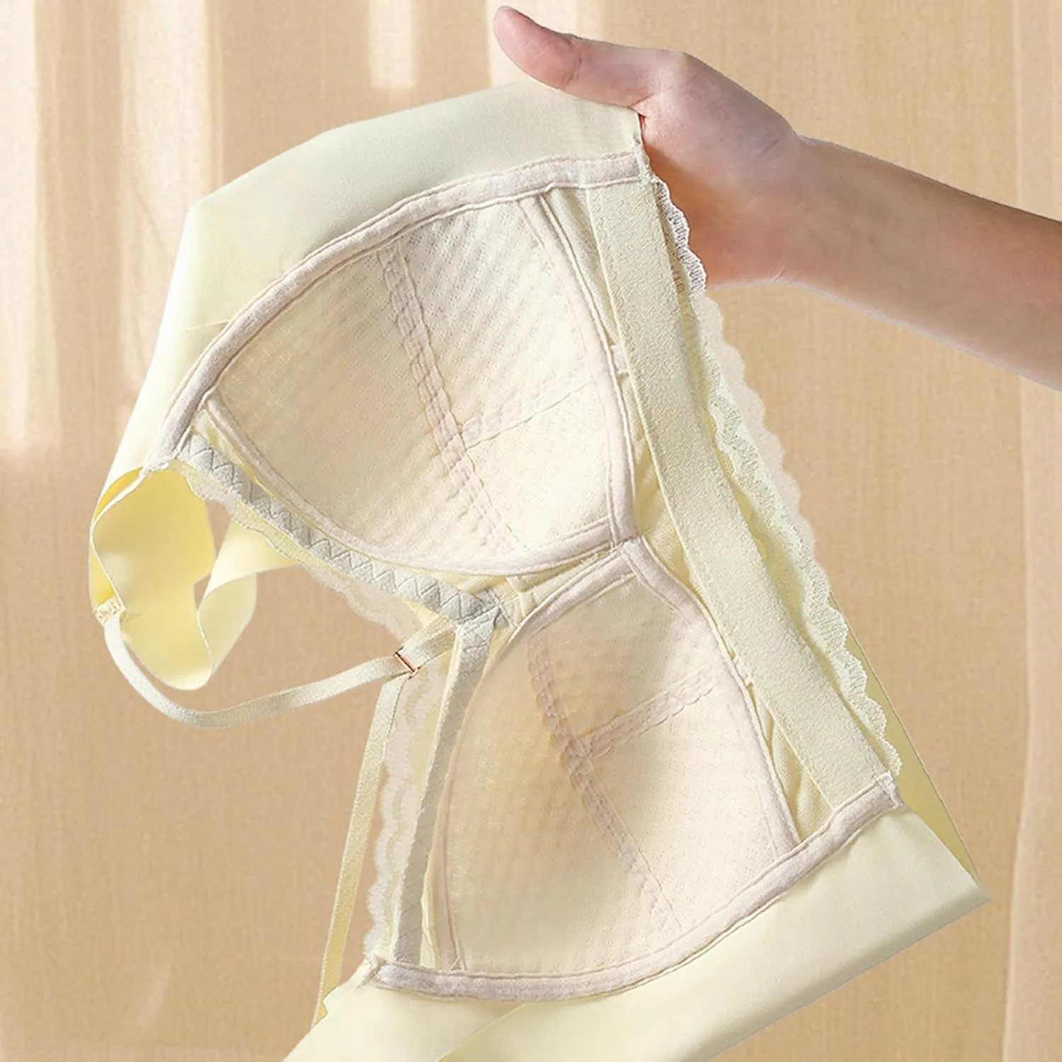 Sports Bras for Women Non Removable Pads Mesh Padded Soft Back Smoothing Bra Ultimate Push up