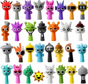 Sprunki Toy Figures,Made of Silicone,Sprunki Toys Gifts for Kids Funs (31 Pack)