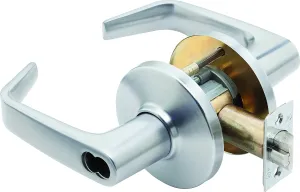 Stanley Best 9K 37 R 15D S3 626 Contour Angle Return Single Keyed Lever Lock, Classroom, Satin Chrome, 3.5" x 2.75" x 5.375"