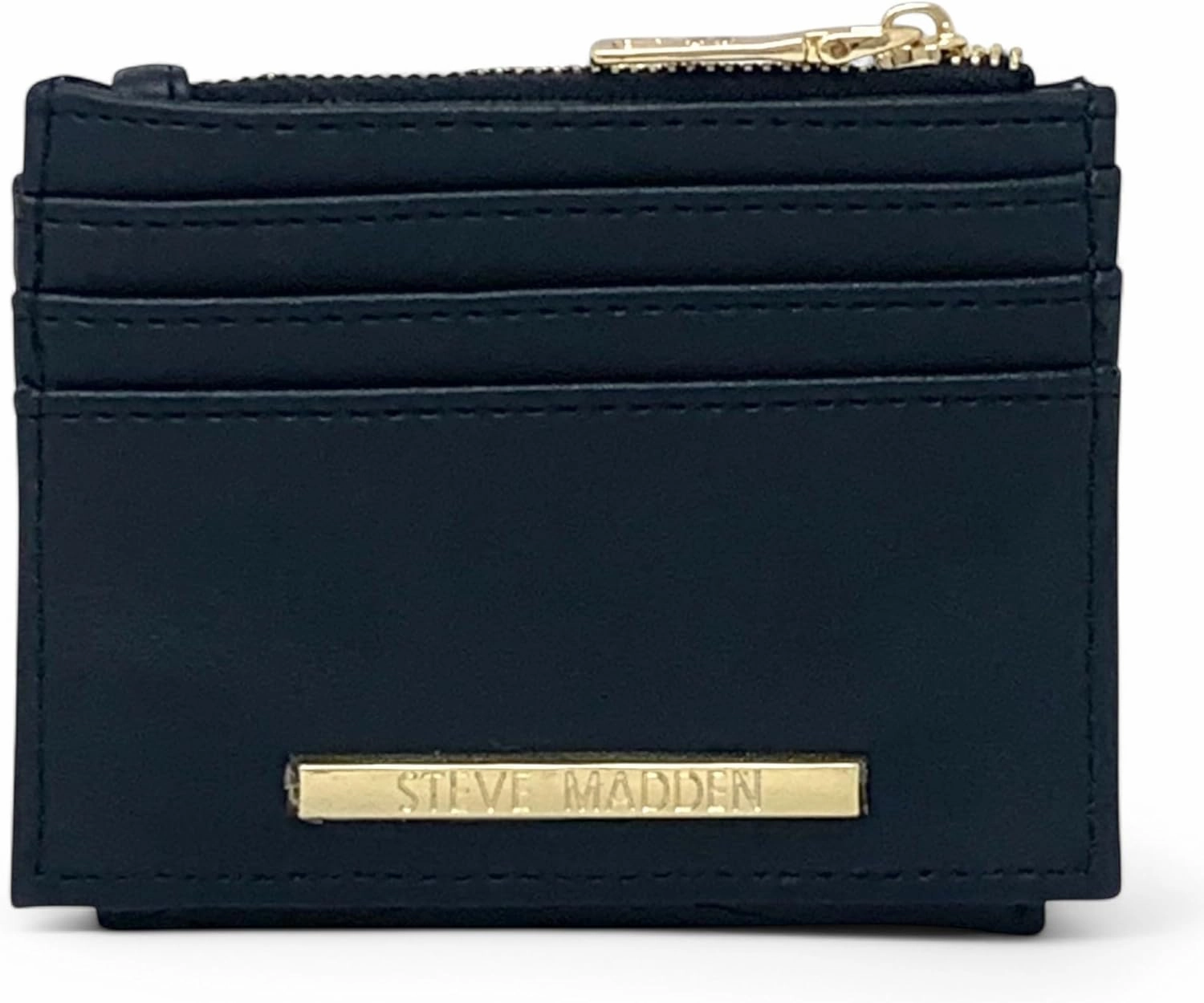 Steve Madden BHayden Wallet (Black Quilted w/Gold, One Size)