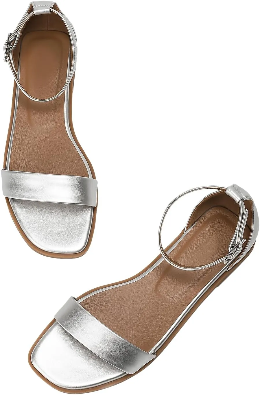 Stratuxx Kaze Womens Flat Sandals Flat Slide Sandals White,Black, Brown,Metallic Flat Sandals Leopard