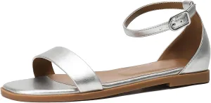 Stratuxx Kaze Womens Flat Sandals Flat Slide Sandals White,Black, Brown,Metallic Flat Sandals Leopard