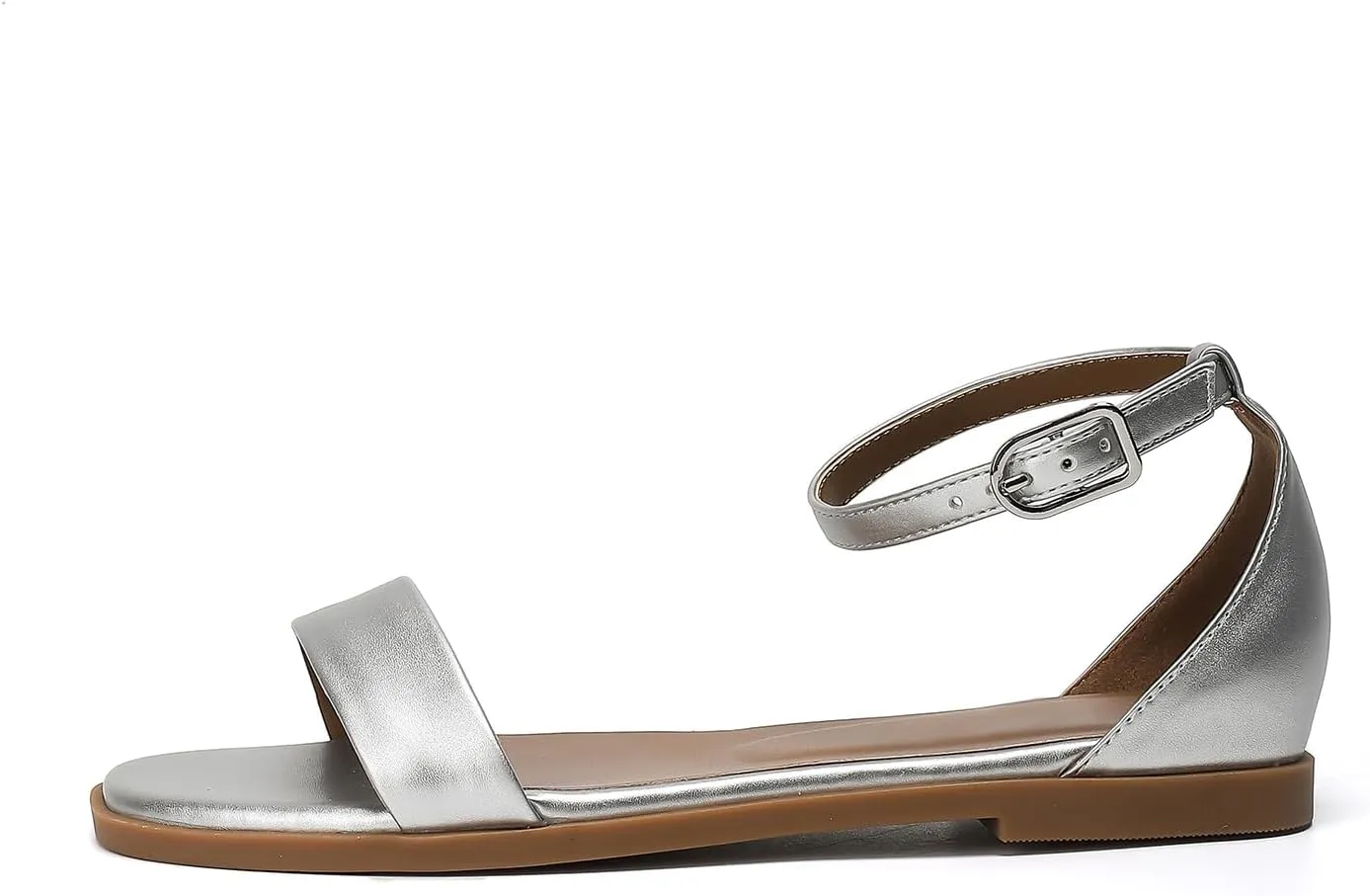 Stratuxx Kaze Womens Flat Sandals Flat Slide Sandals White,Black, Brown,Metallic Flat Sandals Leopard
