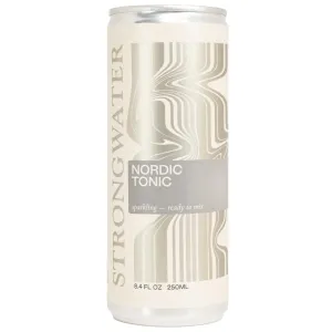 Strongwater Sparkling Nordic Tonic Water - 12 Pack Cans (8.4 Fl Oz Each) - Premium Mixer Made with Quinine, Rocky Mountain Water & Botanicals - Real Cane Sugar, No Artificial Flavors