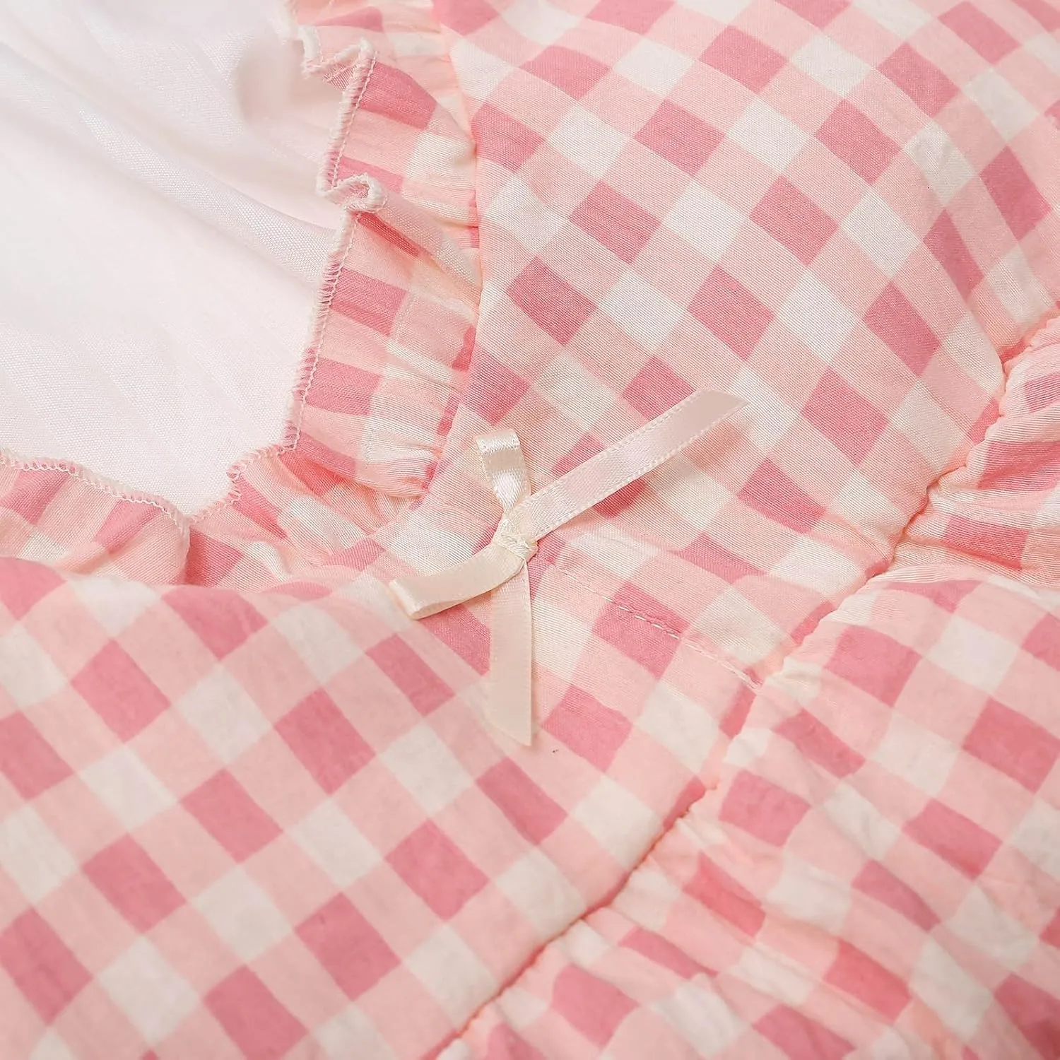 Summer New Women's Nightdress Mid Length Cute Cartoon Sexy Pajamas With Chest Pads Outside The Home Wear Fresh