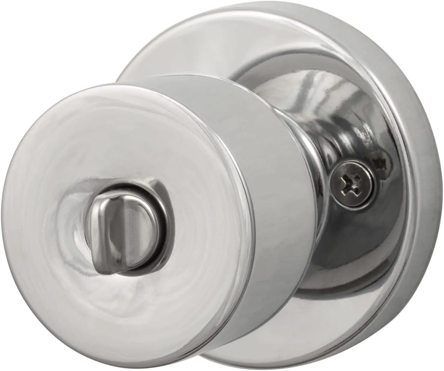Sure-Loc BG107 Bergen Single Cylinder Keyed Entry Door Knob Set with Round Rose - Satin Brass