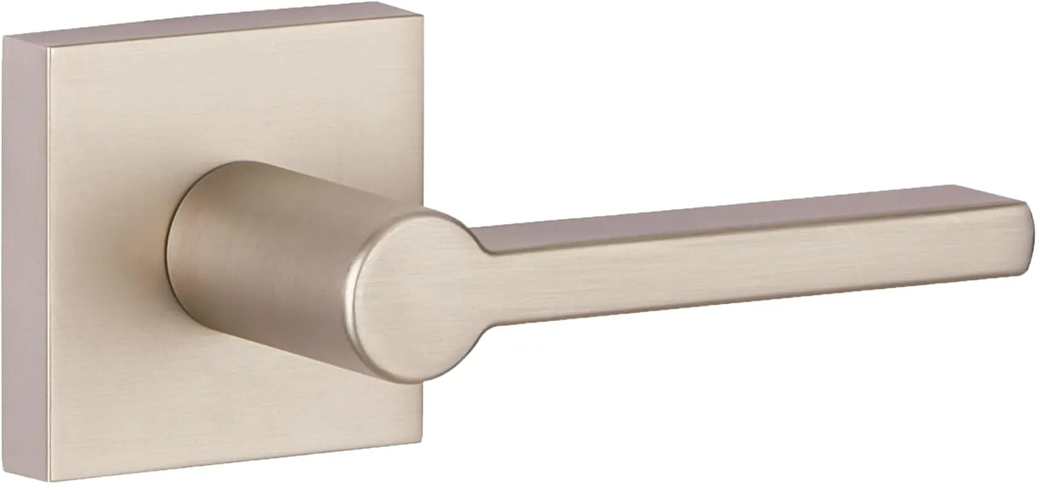 Sure-Loc VN101 Verona Passage Door Lever Set with Square Rose - Satin Nickel