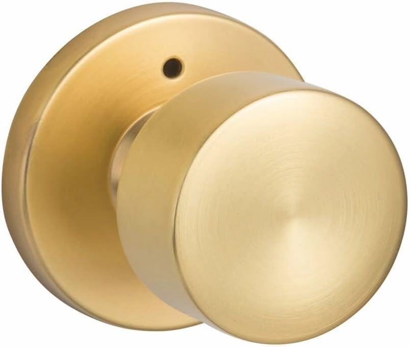 Sure-Loc BG102 Bergen Privacy Door Knob Set with Round Rose - Satin Brass