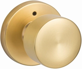 Sure-Loc BG102 Bergen Privacy Door Knob Set with Round Rose - Satin Brass