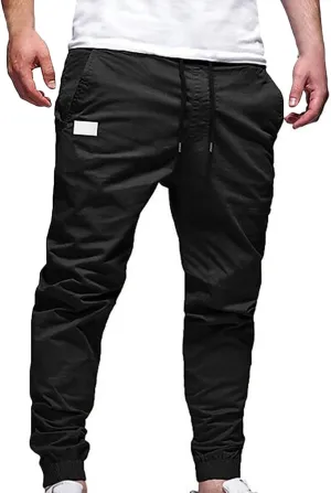 Sweatpants for Men Slim Jogging Pants Training Workout Gym Pants Running and Bodybuilding Athletic Bottom Sweatpants