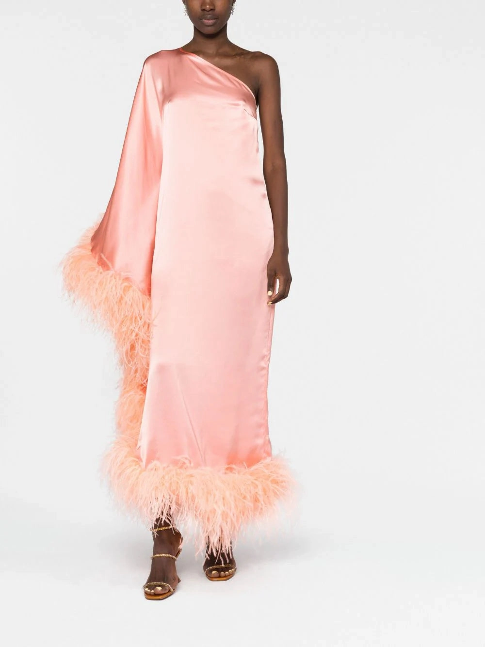 Taller Marmo
Ubud feather-trim satin gown