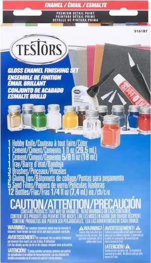 Testors Enamel Paint Kit, 27 Piece Set, Multicolor