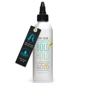 The Hair Diagram - Bold Hold Liquid Gold Reloaded - Glueless Lace Gel - Temporary Hold For Wigs and Hair Systems - Styling Agent For Baby Hairs - Non Toxic - Aerosol & Alcohol Free - Water Based Formula - 4oz