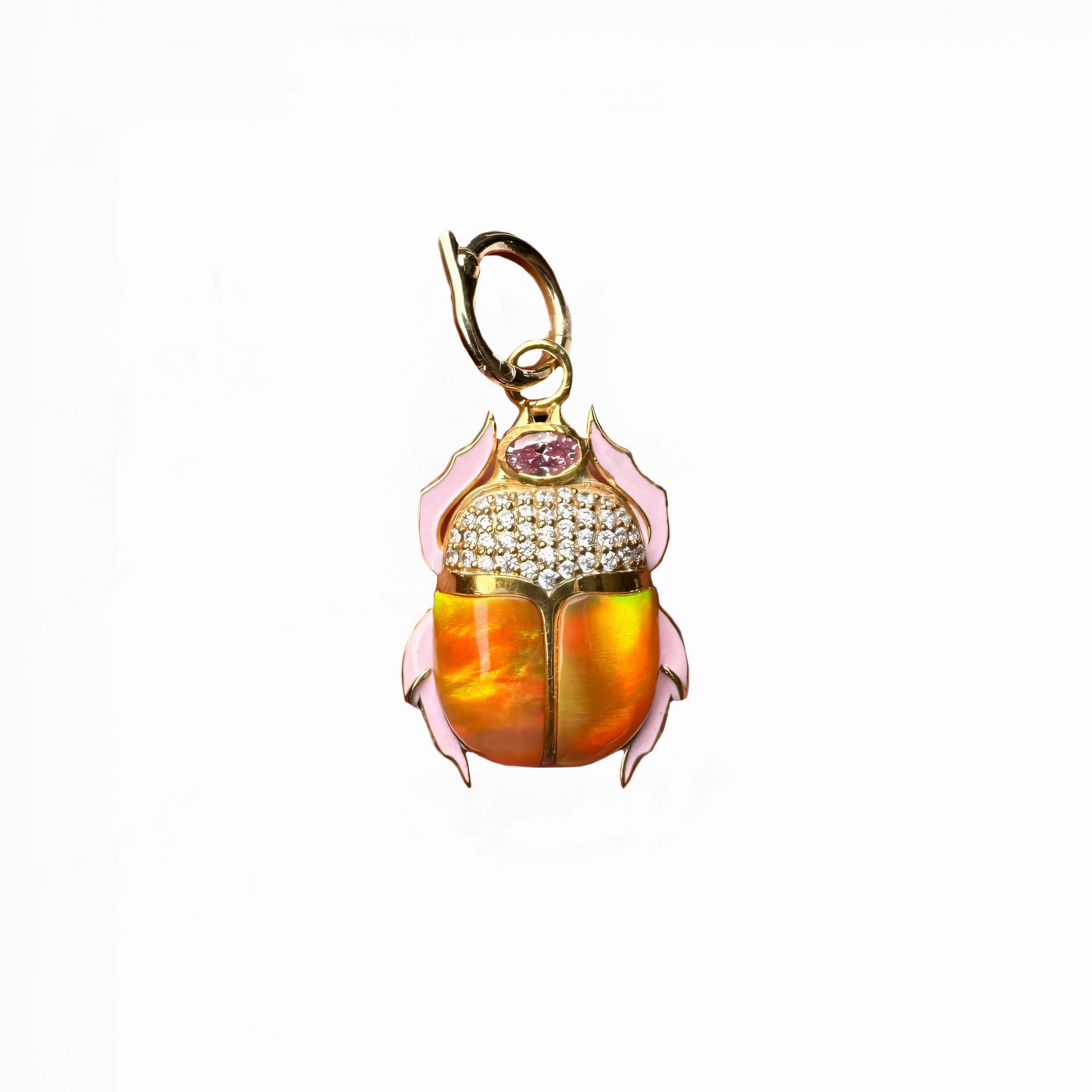 The Evelyn Scarab Gemstone Charm