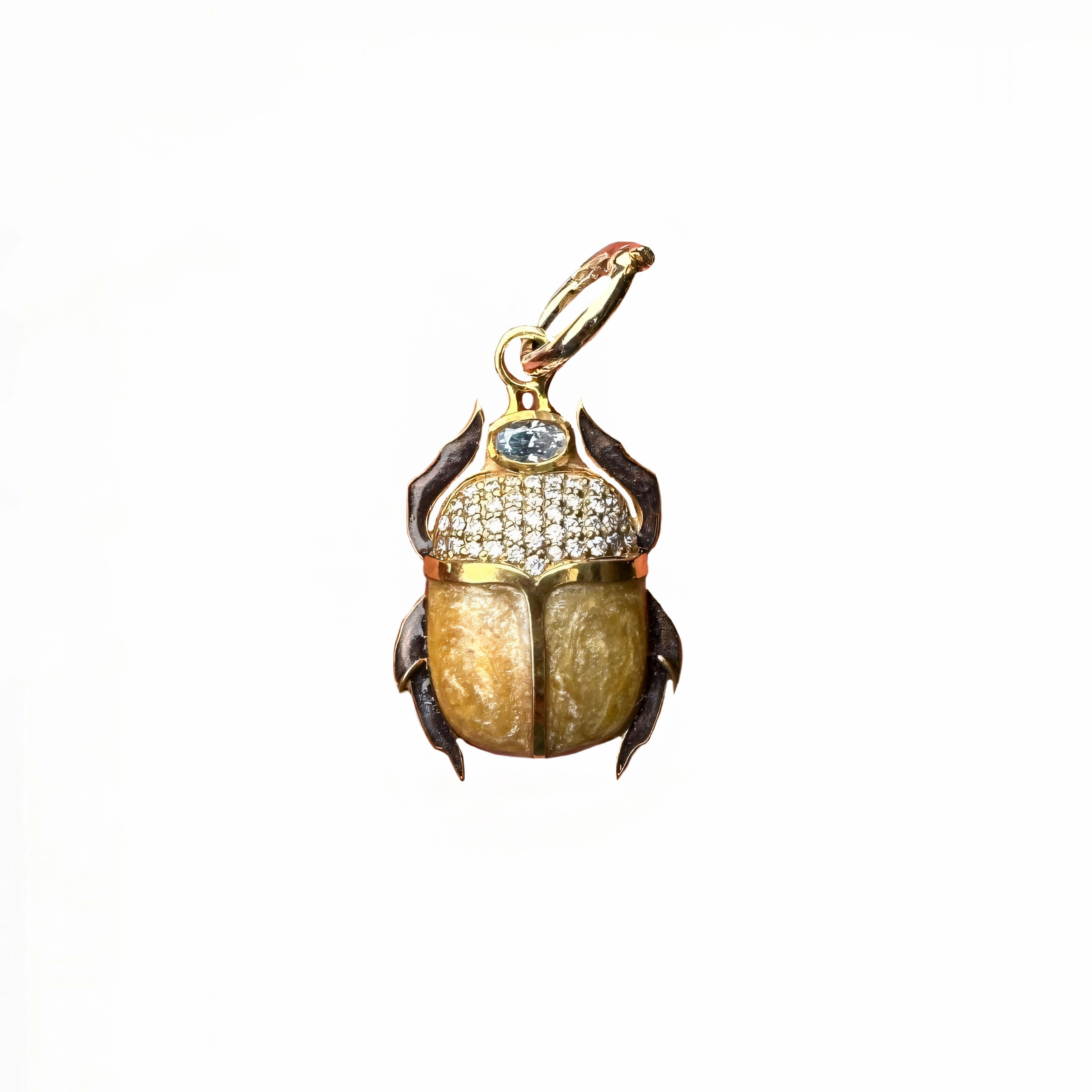 The Evelyn Scarab Gemstone Charm
