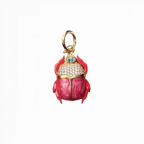 The Evelyn Scarab Gemstone Charm