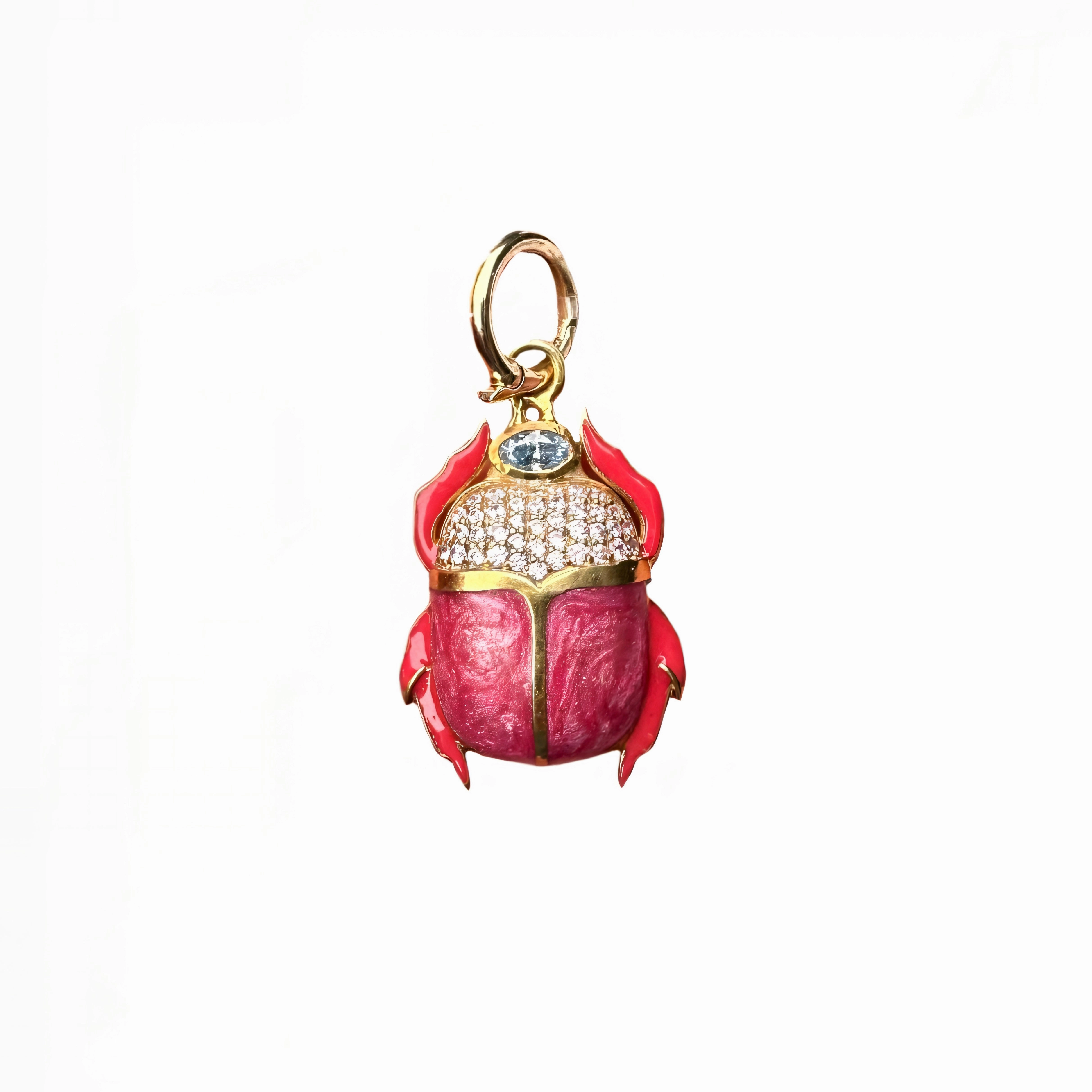 The Evelyn Scarab Gemstone Charm