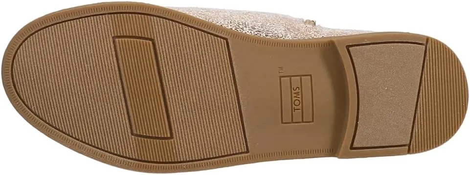 TOMS Kids Girls Charlie Metallic Round Toe Pull On Casual Boots Ankle - Gold