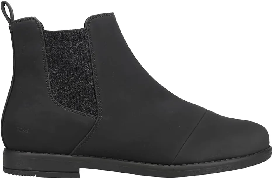 TOMS Kids Girls Charlie Metallic Round Toe Pull On Casual Boots Ankle - Gold