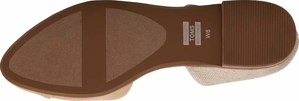 TOMS Womens Jutti Dorsay Slip On Flats - Blue