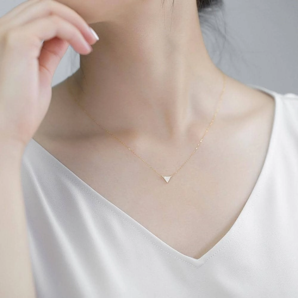 Triangle - Diamond Necklace