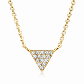 Triangle - Diamond Necklace