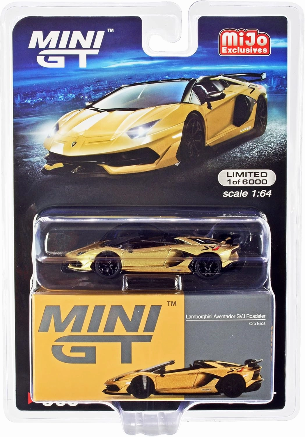 Truescale Miniatures Lambo SVJ Roadster Oro Elios Gold Metallic Limited Edition to 6000 Pieces Worldwide 1/64 Diecast Model Car by True Scale Miniatures MGT00363