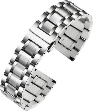 TStrap Metal Watch Band – Quick Release Watch Bands for Men Women - Stainless Steel Smart Watch Strap Bracelet Replacement Polished - 12mm ... 20mm 22mm 24mm