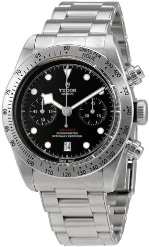 Tudor Heritage Black Bay Chrono Chronograph Automatic Chronometer Black Dial Men's Watch M79350-0004