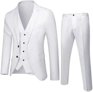 Tuxedo for Men 3 Suit Business Wedding Party Jacket Vest & Pants Coat Mens Tuxedo Tuxedo for Men Men’S Tuxedo for