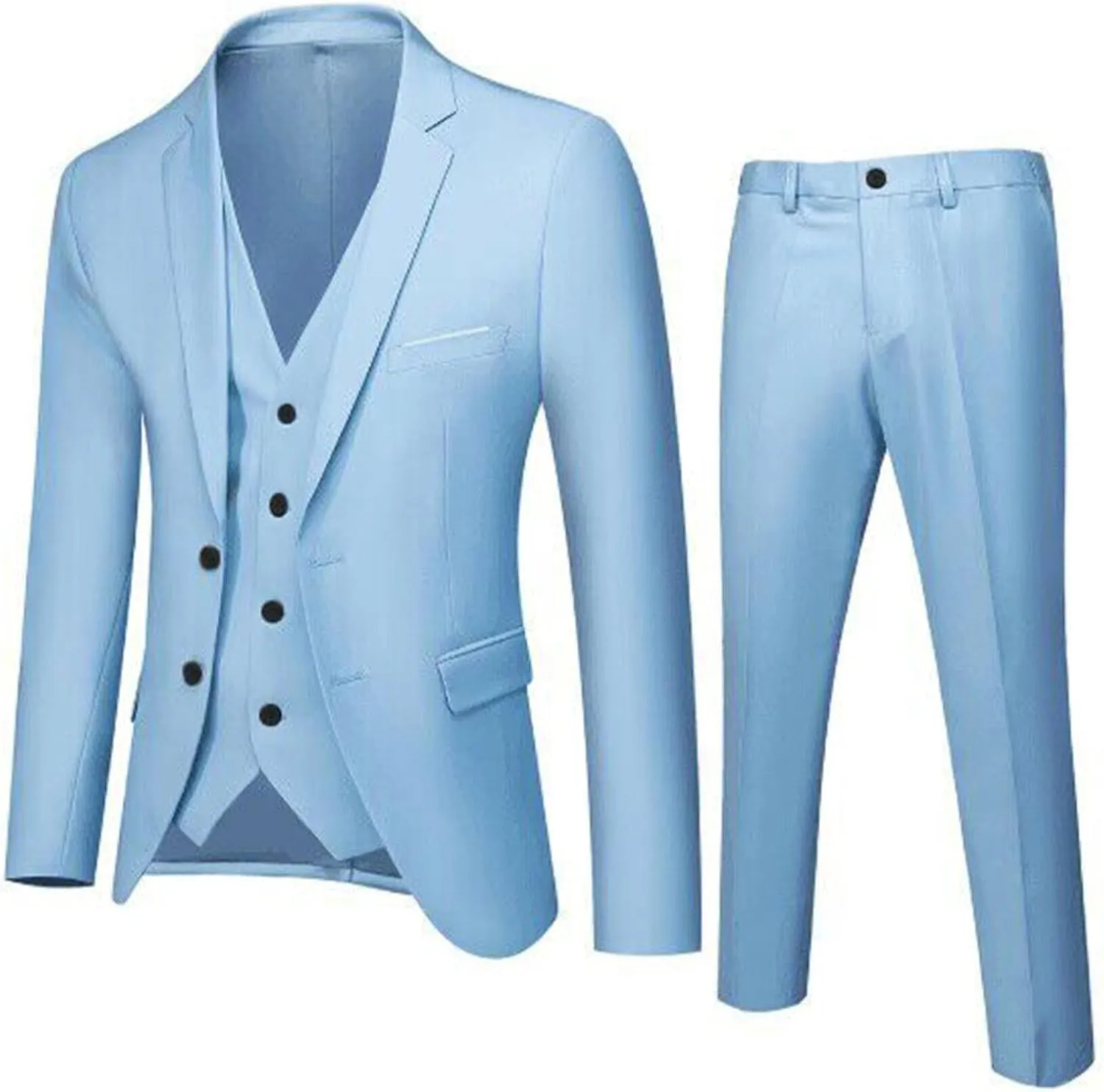 Tuxedo for Men 3 Suit Business Wedding Party Jacket Vest & Pants Coat Mens Tuxedo Tuxedo for Men Men’S Tuxedo for