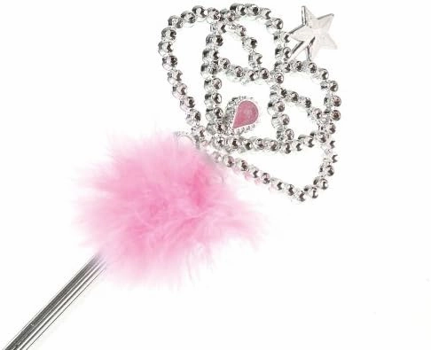 U.S. Toy Princess Wand with Pink Feathers and Star