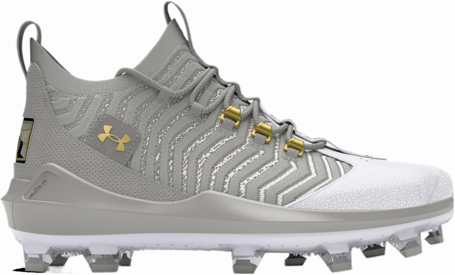 Under Armour Harper 9 Pro TPU - Men's (Baseball Grey/Baseball Grey/Metallic Gold)