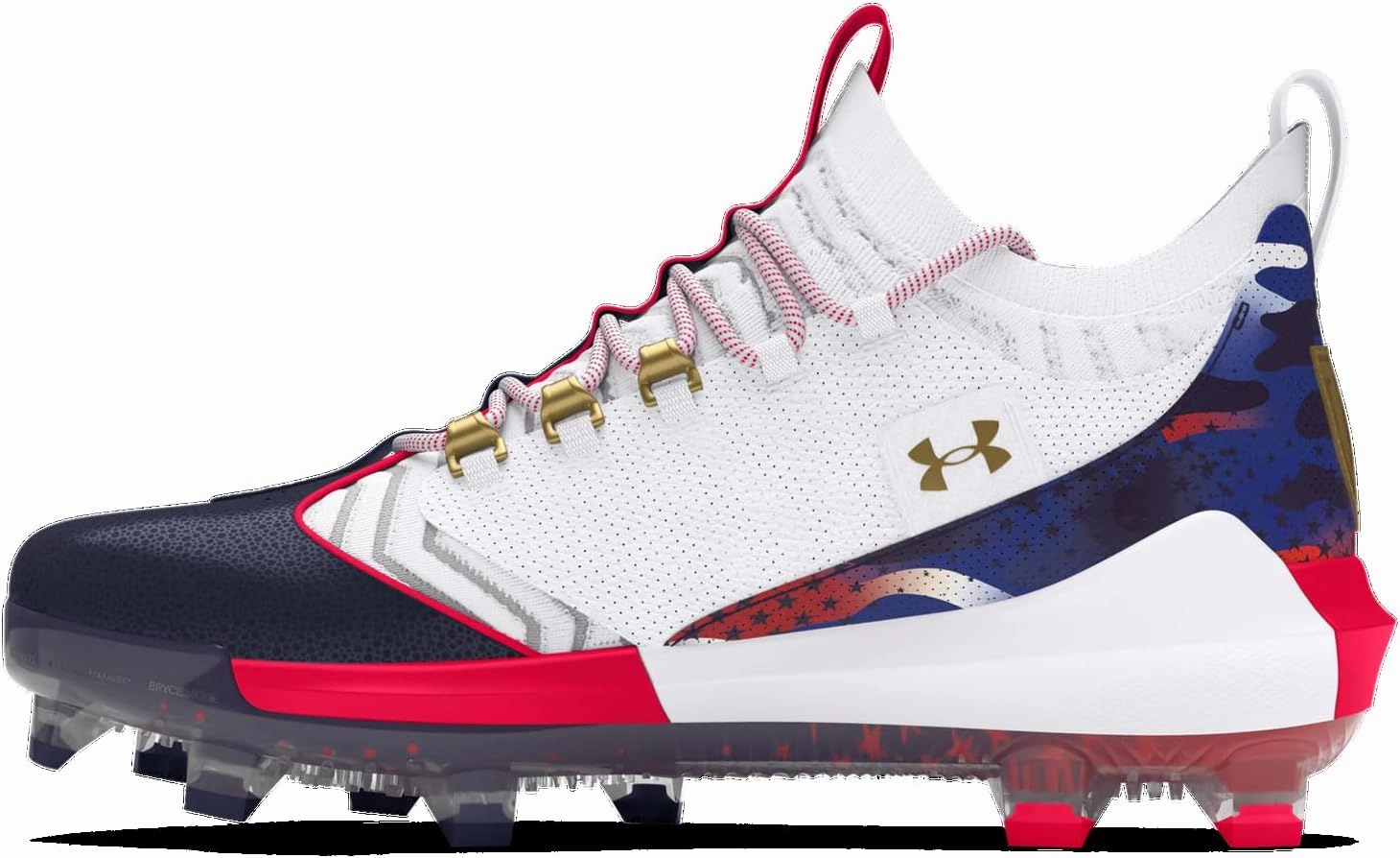 Under Armour Harper 9 Pro TPU USA - Men's (White/Midnight Navy/Metallic Gold)