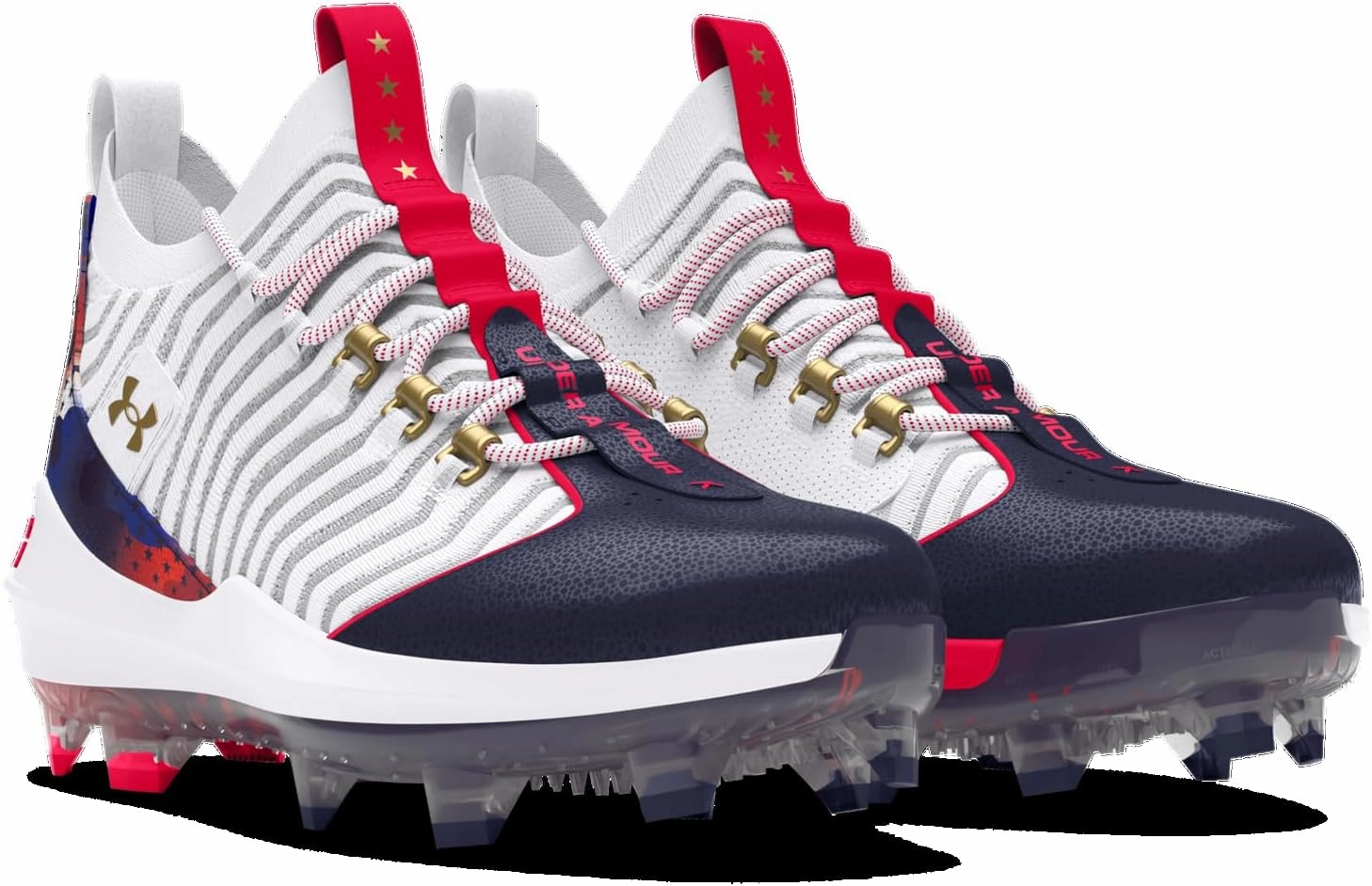Under Armour Harper 9 Pro TPU USA - Men's (White/Midnight Navy/Metallic Gold)
