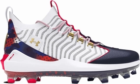 Under Armour Harper 9 Pro TPU USA - Men's (White/Midnight Navy/Metallic Gold)