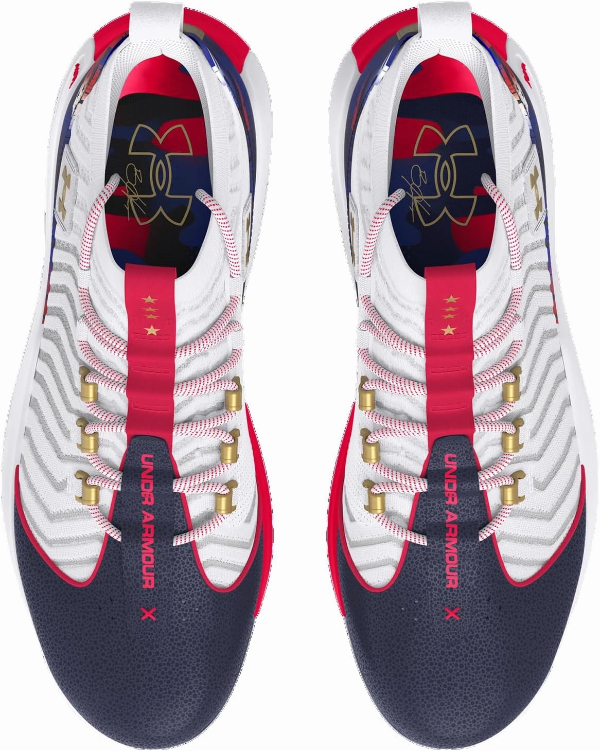 Under Armour Harper 9 Pro TPU USA - Men's (White/Midnight Navy/Metallic Gold)