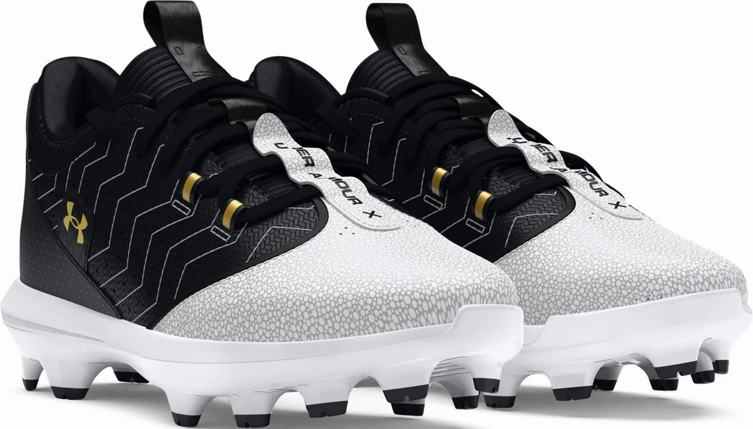 Under Armour Harper 9 TPU JR - Boys' Grade School (White/Metallic Gold/Black)
