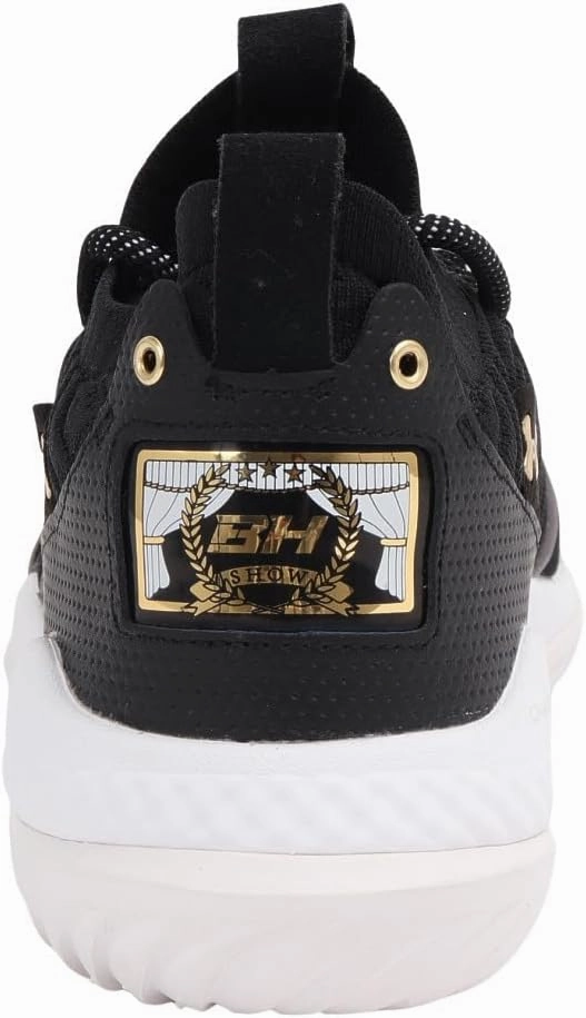 Under Armour Harper 9 Turf - Men's (Black/White/Metallic Gold)