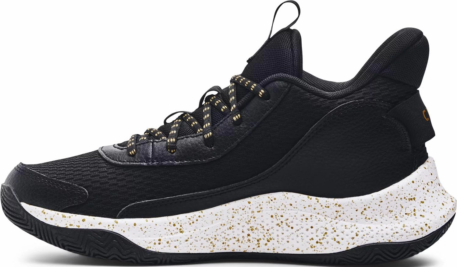 Under Armour Men's Curry 3Z7 Basketball Shoes 3026622 (Black/Metallic Gold - 001, US Footwear Size System, Adult, Men, Numeric, Medium, 8)