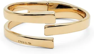 UNOde50 18K Gold-Plated Statement Bracelet, Rigid Design, SER ORIGINAL Collection