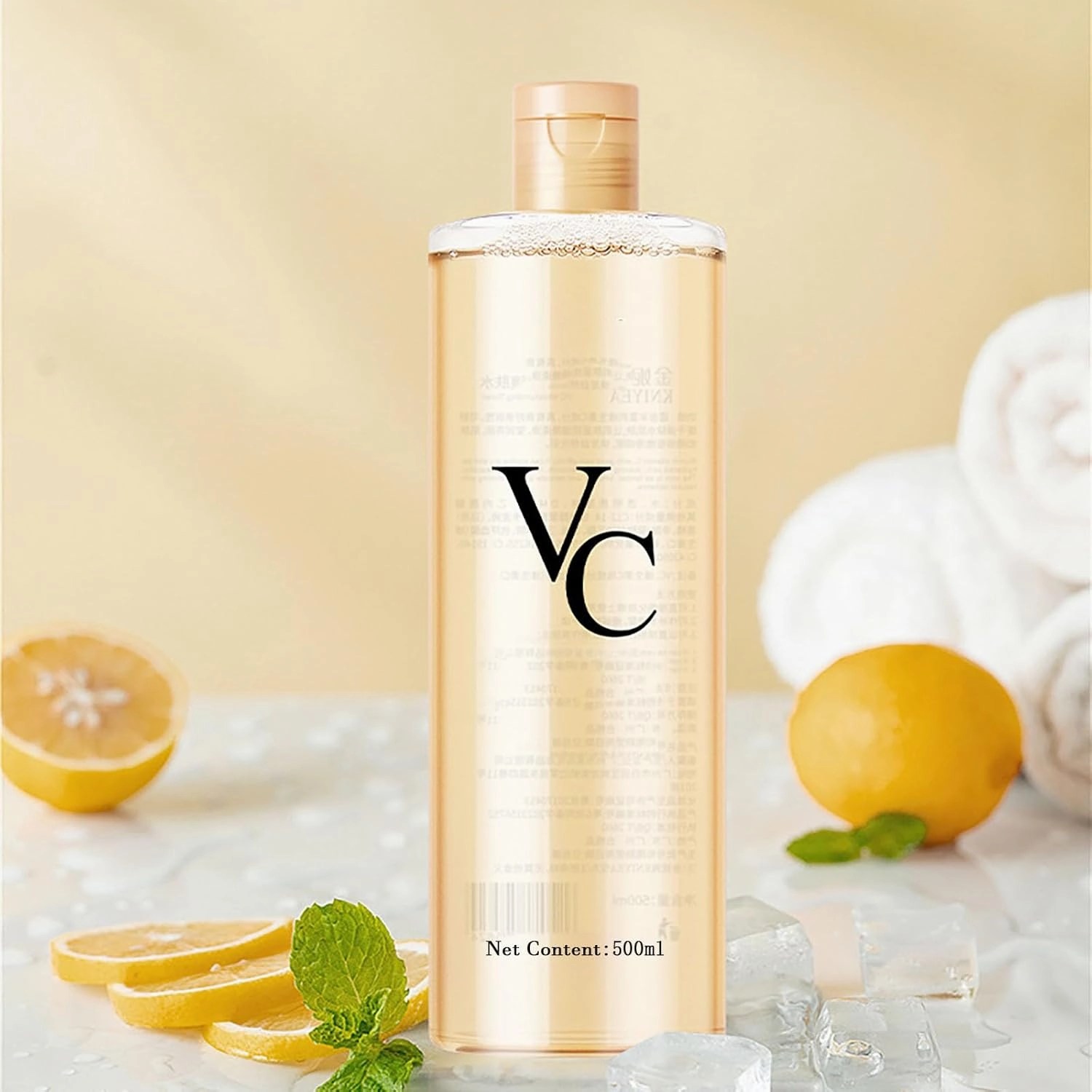 Vc Toner Intensive Brightening, VcToner Moisturizing Vitamin C, Vc Water, Refreshing Texture Easy to Absorb Leaving Skin Hydrated and Shiny, Soothes Dry (1PCS-300ML)