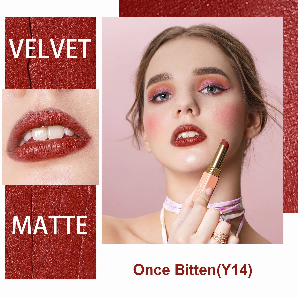 Velvet Matte Lipstick | Y14 Once Bitten