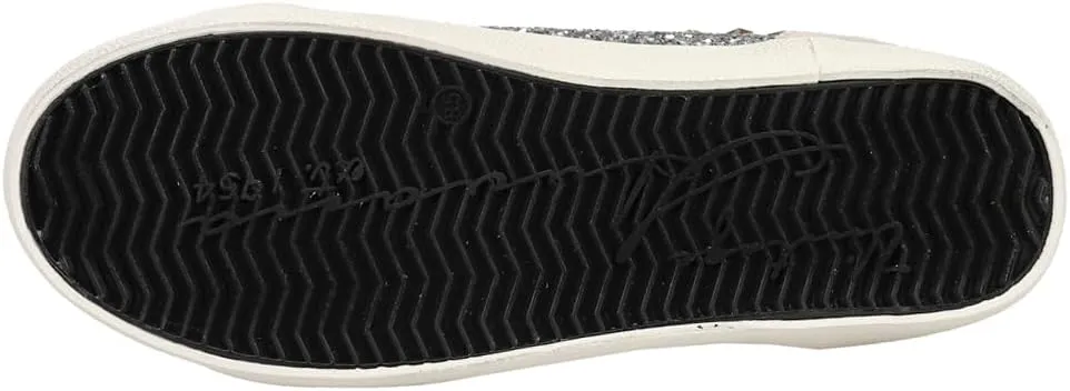 Vintage Havana Womens Bounce Metallic Glitter Lace Up Sneakers Shoes Casual - Pink, Silver, White